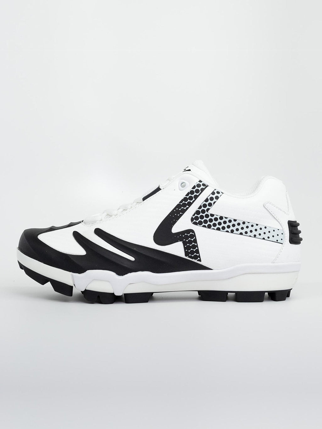 Rokey Softball Cleats Women's SwiftStep TPU Size [Insert Size] - Enhanced Performance and Comfort - White/Black