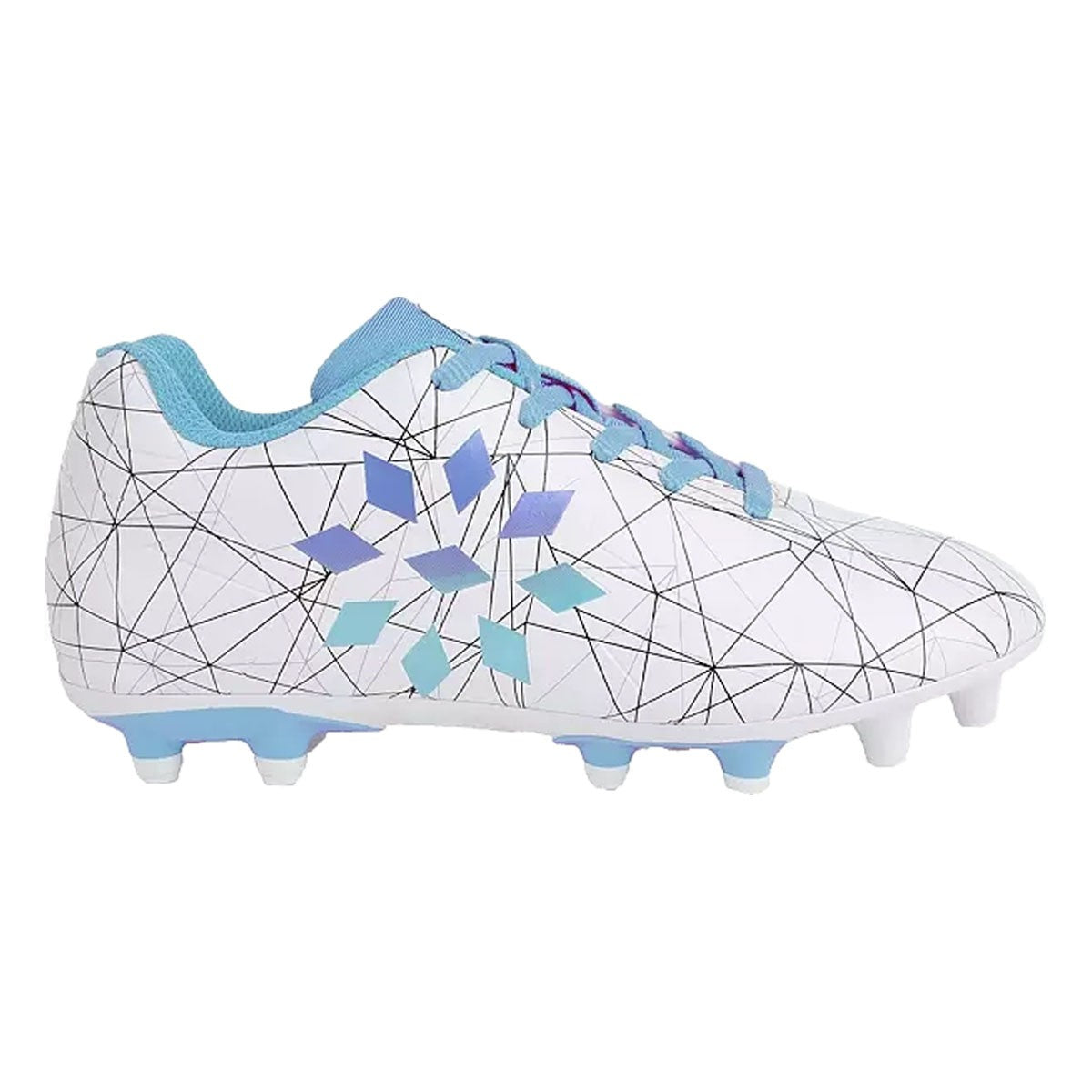 Girls' Soccer Cleat - White/Teal