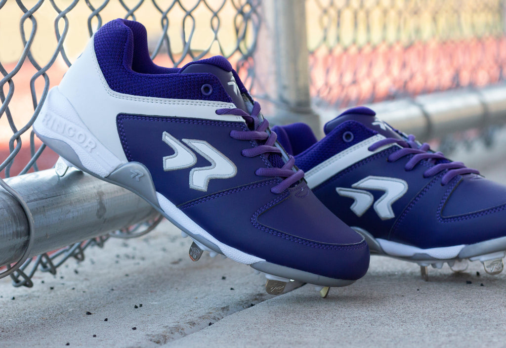 Rokey Women's Flite Metal Softball Cleats Size 7 Black - Enhanced Traction and Comfort