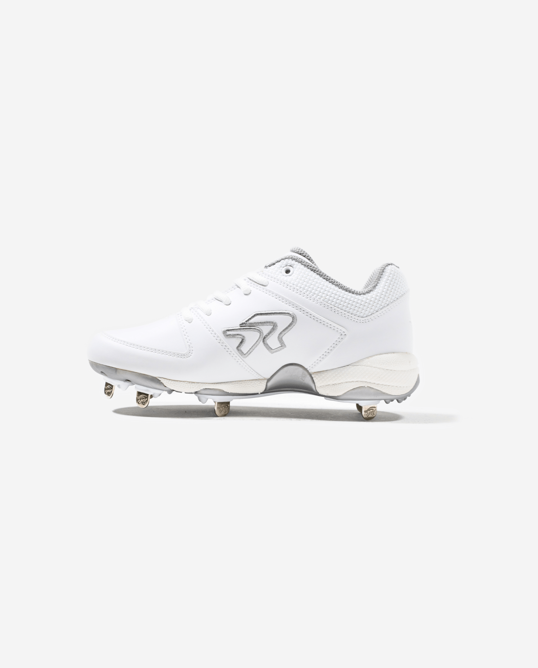 Rokey Women's Flite Softball Spikes - Wide Fit for Enhanced Comfort and Performance - White