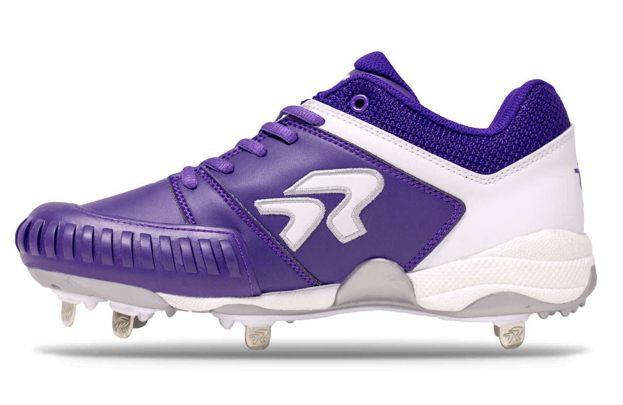 Rokey Softball Spikes Women's Ringor Flite Size 7 Black - Enhanced Pitching Performance - Purple