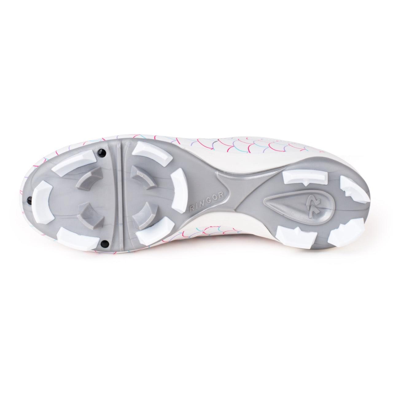 Rokey Girls' Play Ball Softball Cleat Size 1 Pink - Enhanced Comfort and Support