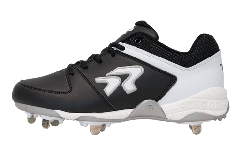 Rokey Softball Cleats Size 7 Black - Enhanced Traction and Comfort for Performance - Black