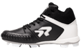 Rokey Women's Flite Softball Cleat Mid Size 8 Black - Enhanced Traction for Pitching