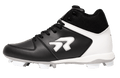 Rokey Women's Flite Mid Softball Cleat Size 7 Black - Enhanced Traction and Comfort